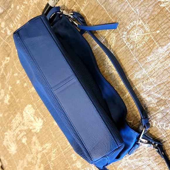 Gianni Conti Blue Leather Bag - Picture 5 of 10